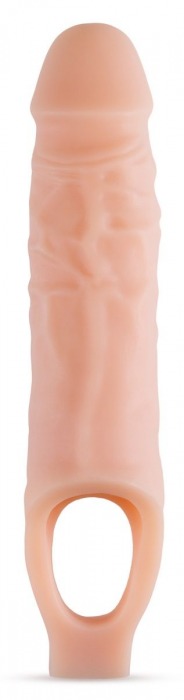 Телесный реалистичный фаллоудлинитель 9 Inch Silicone Cock Sheath Penis Extender - 22,86 см. - Blush Novelties - в Коврове купить с доставкой