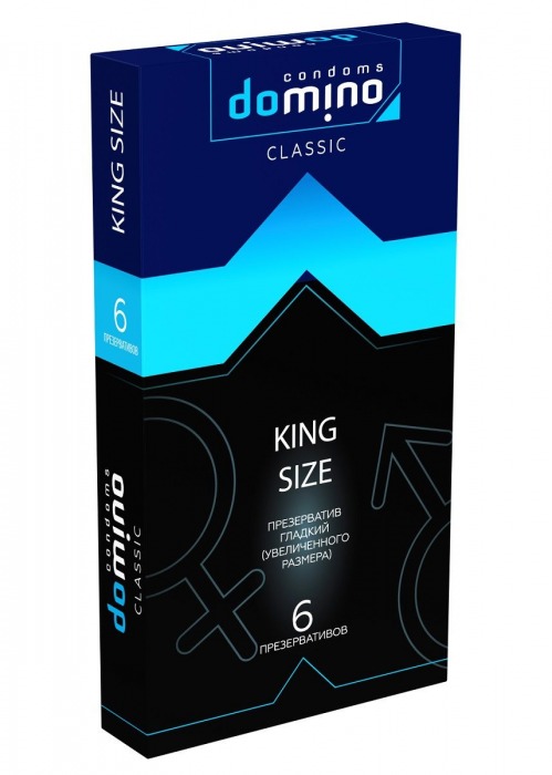 Презервативы увеличенного размера DOMINO Classic King size - 6 шт. - Domino - купить с доставкой в Коврове