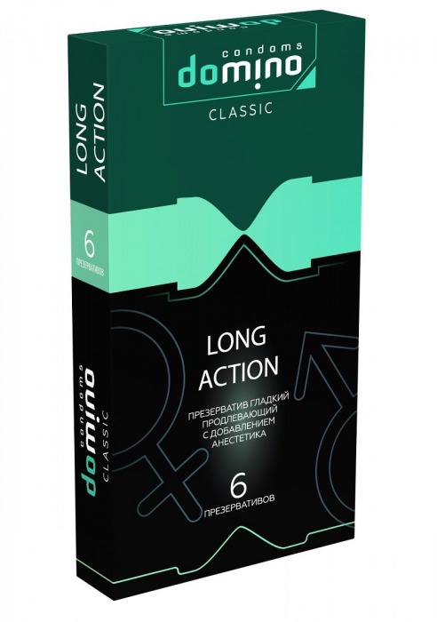 Презервативы с пролонгирующим эффектом DOMINO Classic Long action - 6 шт. - Domino - купить с доставкой в Коврове