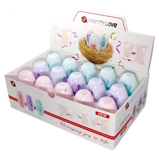 Набор из 15 мини-мастурбаторов Fantastic Egg Hard Boiled - Baile - в Коврове купить с доставкой