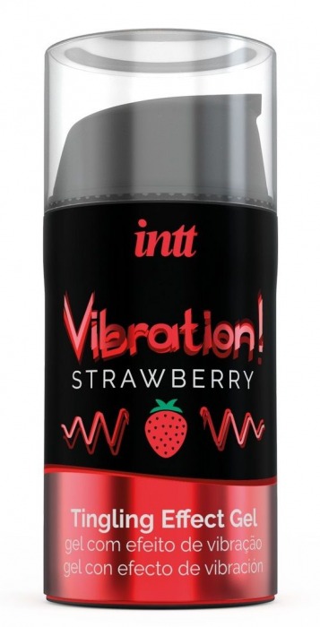 Жидкий интимный гель с эффектом вибрации Vibration! Strawberry - 15 мл. - INTT - купить с доставкой в Коврове