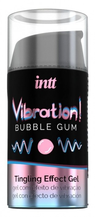 Жидкий интимный гель с эффектом вибрации Vibration! Bubble Gum - 15 мл. - INTT - купить с доставкой в Коврове