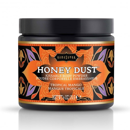 Пудра для тела Honey Dust Body Powder с ароматом манго - 170 гр. - Kama Sutra - купить с доставкой в Коврове