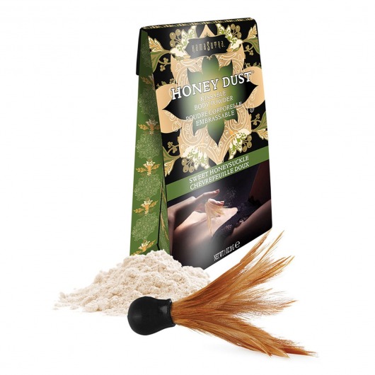 Пудра для тела Honey Dust Body Powder с ароматом жимолости - 28 гр. - Kama Sutra - купить с доставкой в Коврове