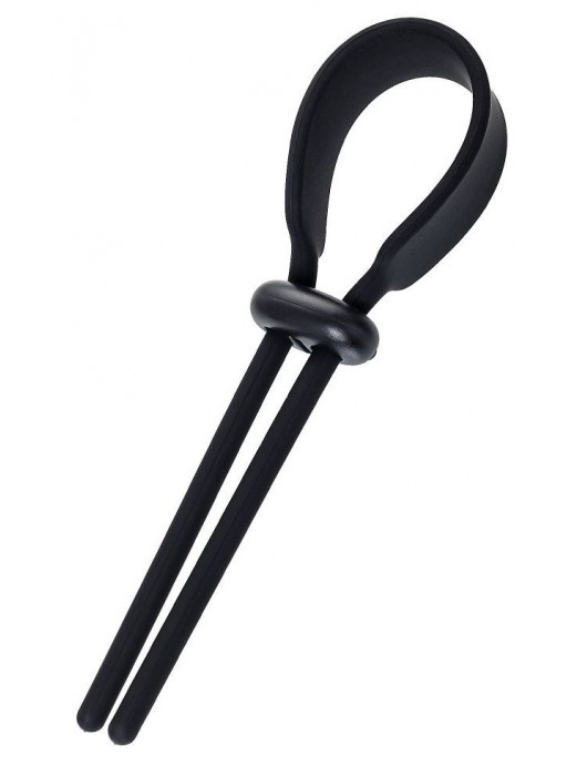 Черное эрекционное лассо на пенис Keb - A-toys - в Коврове купить с доставкой