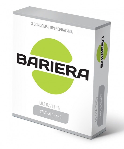 Ультратонкие презервативы Bariera Ultra Thin - 3 шт. - Bariera - купить с доставкой в Коврове