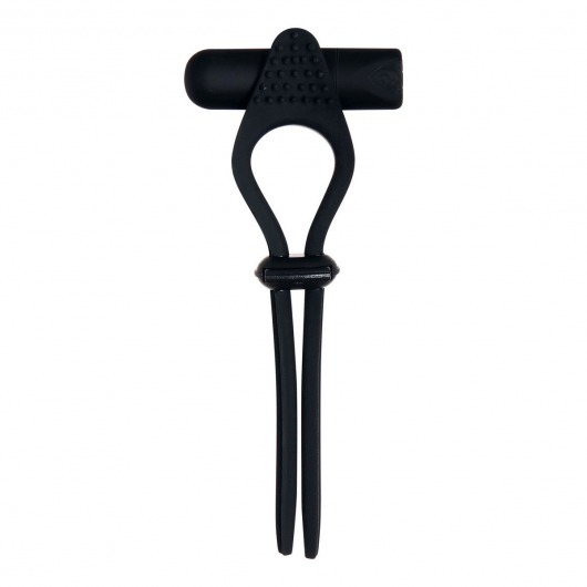 Черное эрекционное лассо с вибропулей Black Tie Affair - Zero Tolerance - в Коврове купить с доставкой