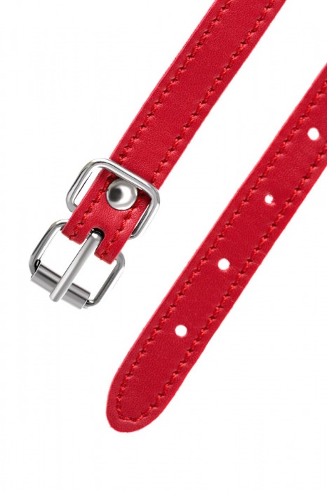 Красная маска Anonymo из искусственной кожи - ToyFa - купить с доставкой в Коврове