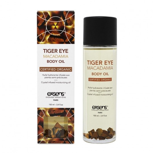 Органическое массажное масло TIGER EYE MACADAMIA - 100 мл. - Exsens - купить с доставкой в Коврове