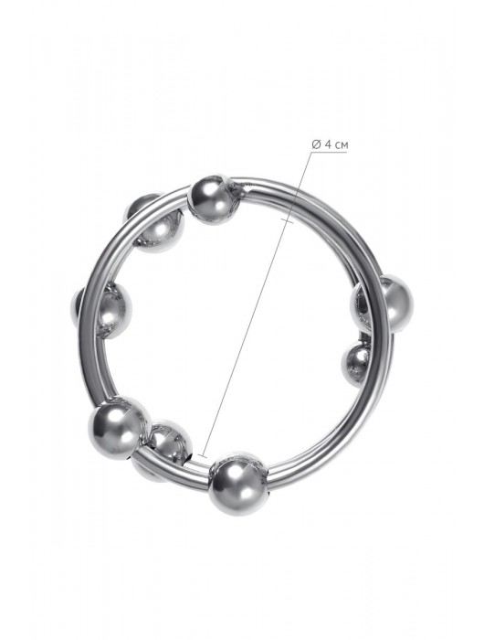 Большое металлическое кольцо под головку пениса - ToyFa - купить с доставкой в Коврове