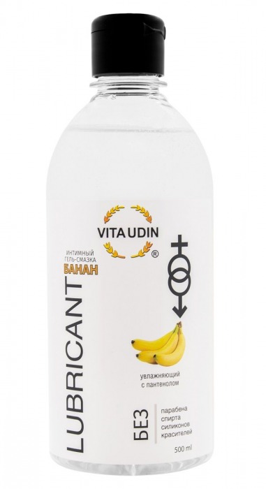 Интимный гель-смазка на водной основе VITA UDIN с ароматом банана - 500 мл. - VITA UDIN - купить с доставкой в Коврове