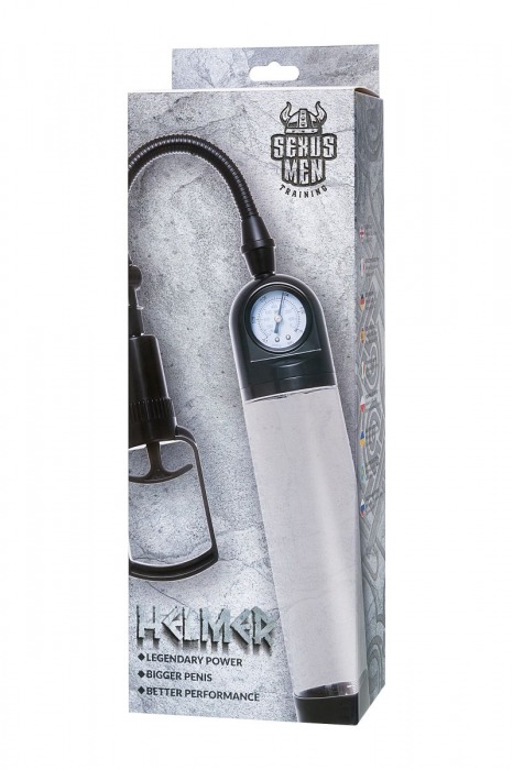Прозрачная механическая помпа Helmer с манометром - Sexus - в Коврове купить с доставкой