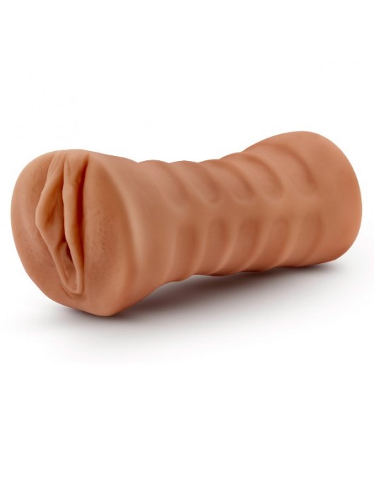 Мастурбатор-вагина цвета карамели Julieta с вибрацией - Blush Novelties - в Коврове купить с доставкой