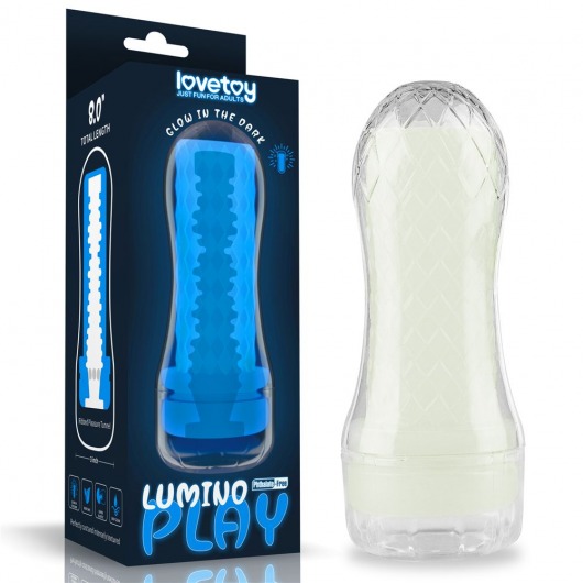 Светящийся в темноте мастурбатор Lumino Play Masturbator Ribbed - Lovetoy - в Коврове купить с доставкой