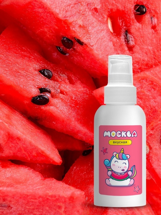 Универсальная смазка с ароматом арбуза  Москва Вкусная  - 100 мл. - Москва - купить с доставкой в Коврове