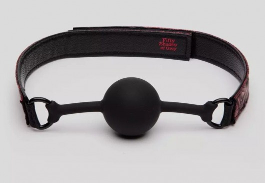 Кляп-шар на двусторонних ремешках Reversible Silicone Ball Gag - Fifty Shades of Grey - купить с доставкой в Коврове