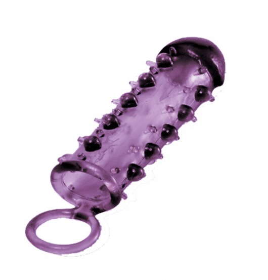 Закрытая фиолетовая насадка с пупырышками SAMURAI PENIS SLEEVE PURPLE - 14,5 см. - NMC - в Коврове купить с доставкой