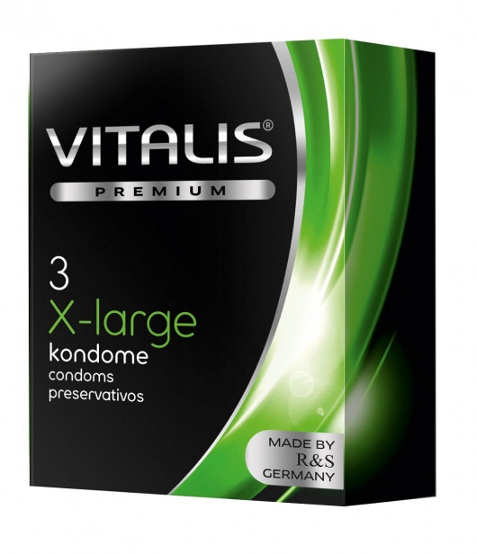 Презервативы увеличенного размера VITALIS PREMIUM x-large - 3 шт. - Vitalis - купить с доставкой в Коврове