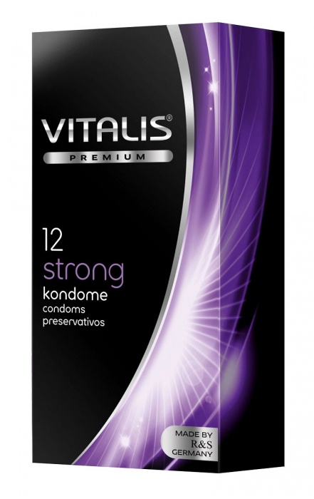 Презервативы с утолщённой стенкой VITALIS PREMIUM strong - 12 шт. - Vitalis - купить с доставкой в Коврове