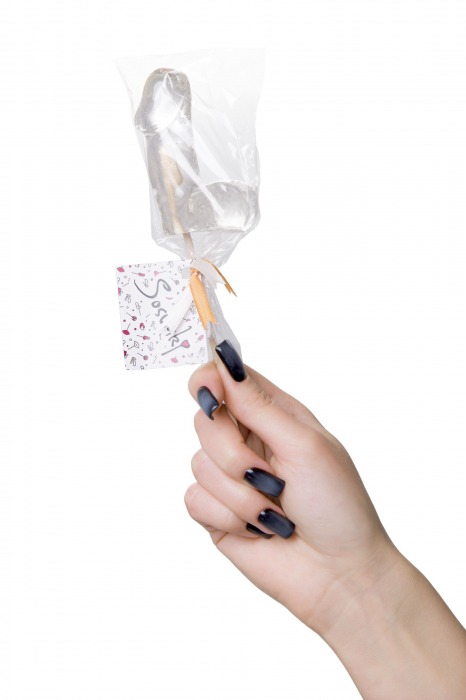 Прозрачный леденец в форме фаллоса со вкусом пина колады - Sosuчki - купить с доставкой в Коврове