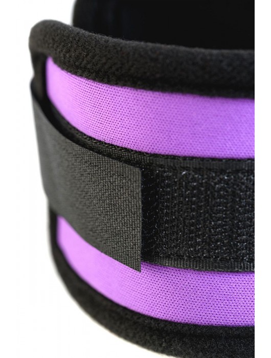 Наручники из неопрена фиолетового цвета - ToyFa - купить с доставкой в Коврове