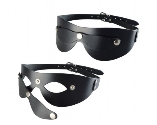 Черная кожаная маска  Новичок - Sitabella - купить с доставкой в Коврове