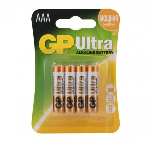 Батарейки алкалиновые GP Ultra Alkaline 24А AАA/LR03 - 4 шт. - Элементы питания - купить с доставкой в Коврове