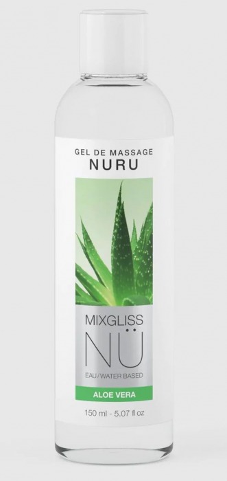 Массажный гель на водной основе Mixgliss NU Aloe Vera - 150 мл. - Strap-on-me - купить с доставкой в Коврове