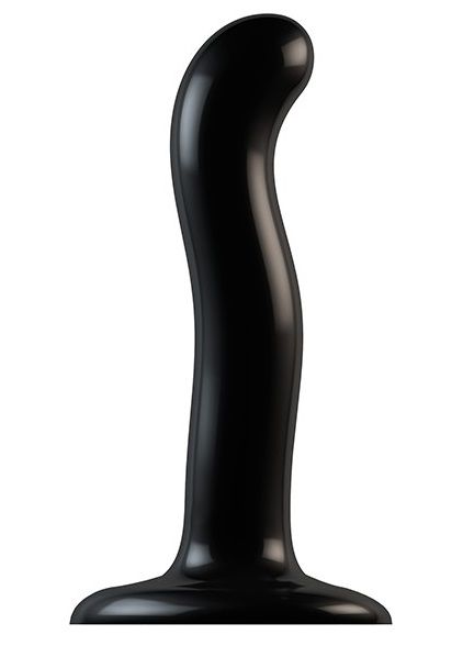 Черный фаллоимитатор-насадка Strap-On-Me P G spot Dildo size S - 16,4 см. - Strap-on-me - купить с доставкой в Коврове