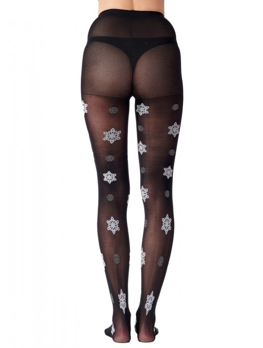 Оригинальные колготки с разноцветными блестящими снежинками - Pretty Polly купить с доставкой