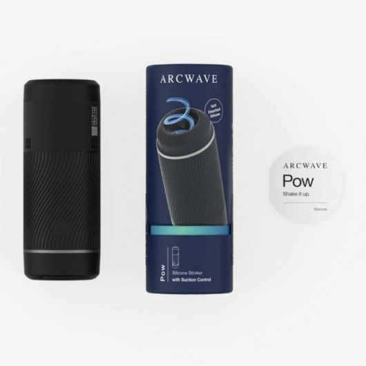 Черный мастурбатор с контролем всасывания Arcwave Pow Stroker - Arcwave - в Коврове купить с доставкой