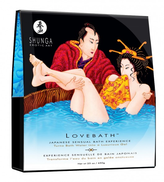 Соль для ванны Lovebath Ocean temptation, превращающая воду в гель - 650 гр. - Shunga - купить с доставкой в Коврове