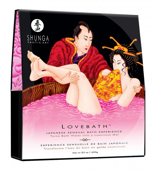 Соль для ванны Lovebath Dragon Fruit, превращающая воду в гель - 650 гр. - Shunga - купить с доставкой в Коврове