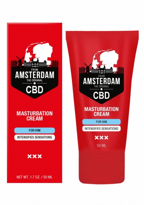 Крем для мастурбации для мужчин CBD from Amsterdam Masturbation Cream For Him - 50 мл. - Shots Media BV - купить с доставкой в Коврове