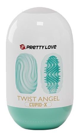 Бирюзовый мастурбатор-яйцо Twist Angel - Baile - в Коврове купить с доставкой