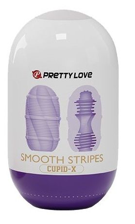 Сиреневый мастурбатор-яйцо Smooth Stripes - Baile - в Коврове купить с доставкой