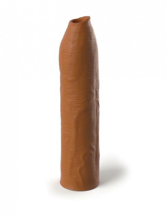 Кофейная насадка-удлинитель Uncut Silicone Penis Enhancer - 17,8 см. - Pipedream - в Коврове купить с доставкой