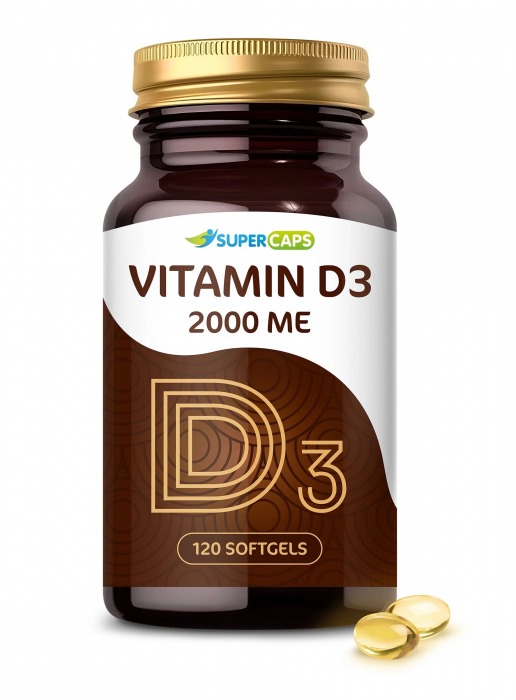 Пищевая добавка SuperCaps VITAMIN D3 2000 ME - 120 капсул - SuperCaps - купить с доставкой в Коврове
