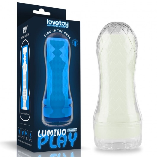 Светящийся в темноте мастурбатор Lumino Play Masturbator Pocketed - Lovetoy - в Коврове купить с доставкой