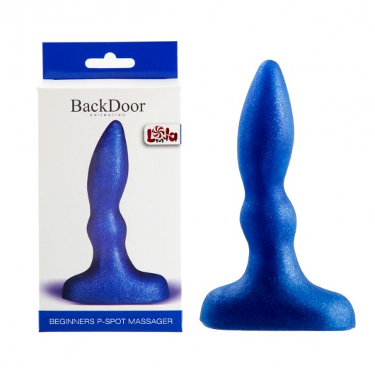 Синий анальный стимулятор Beginners p-spot massager - 11 см. - Lola Games - в Коврове купить с доставкой