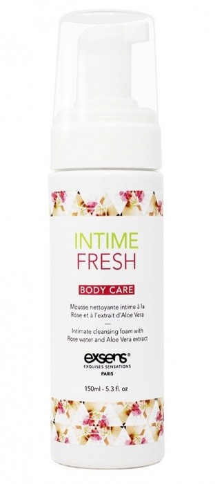 Органическая интимная очищающая пенка Intime Fresh - 150 мл. - Exsens - купить с доставкой в Коврове
