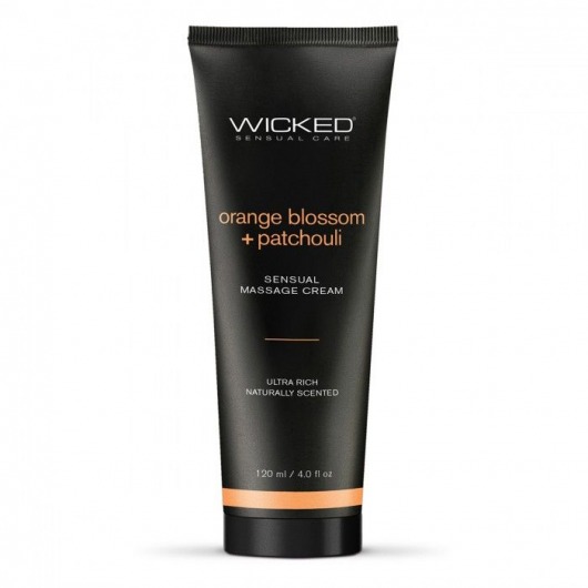 Массажный легкий крем WICKED Orange Blossom plus Patchouli - 120 мл. - Wicked - купить с доставкой в Коврове