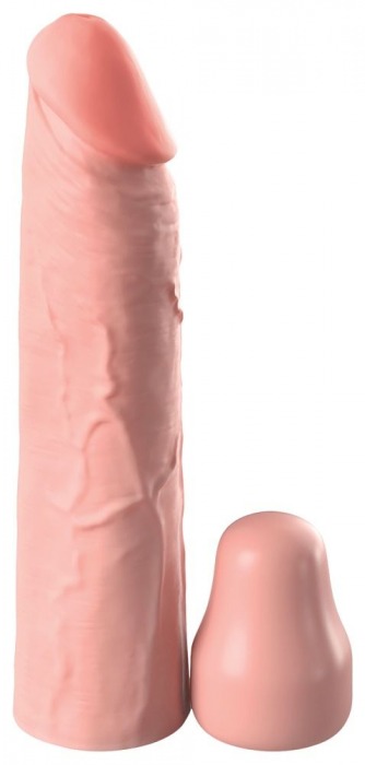 Телесная насадка-удлинитель 1 Inch Silicone X-tension - 17,8 см. - Pipedream - в Коврове купить с доставкой