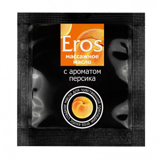 Саше массажного масла Eros exotic с ароматом персика - 4 гр. - Биоритм - купить с доставкой в Коврове