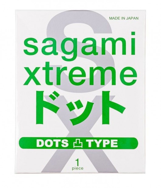 Презерватив Sagami Xtreme Type-E с точками - 1 шт. - Sagami - купить с доставкой в Коврове