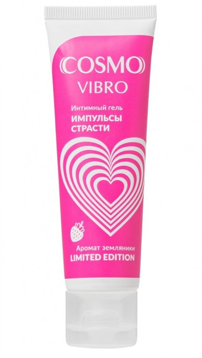 Возбуждающий гель на водно-силиконовой основе Cosmo Vibro с ароматом земляники - 50 гр. - Биоритм - купить с доставкой в Коврове