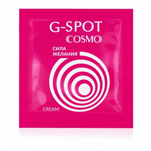 Стимулирующий интимный крем для женщин Cosmo G-spot - 2 гр. - Биоритм - купить с доставкой в Коврове