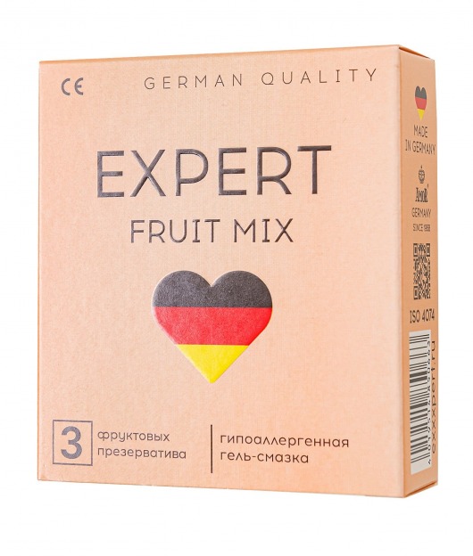 Ароматизированные презервативы EXPERT Fruit Mix - 3 шт. - Expert - купить с доставкой в Коврове