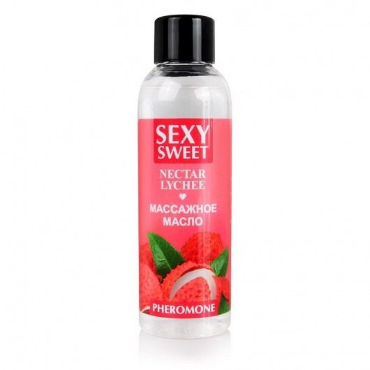 Массажное масло Sexy Sweet Nectar Lychee с феромонами и ароматом личи - 75 мл. - Биоритм - купить с доставкой в Коврове