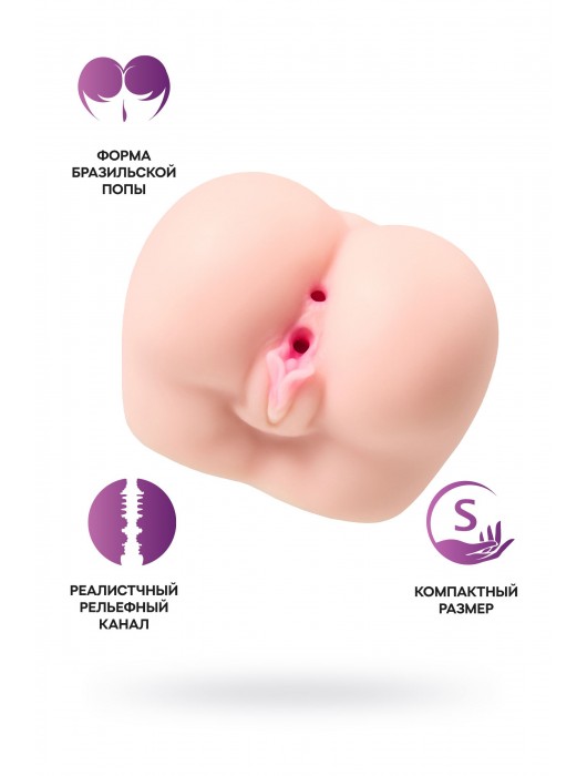 Реалистичный мастурбатор Paula с 2 любовными тоннелями - ToyFa - в Коврове купить с доставкой